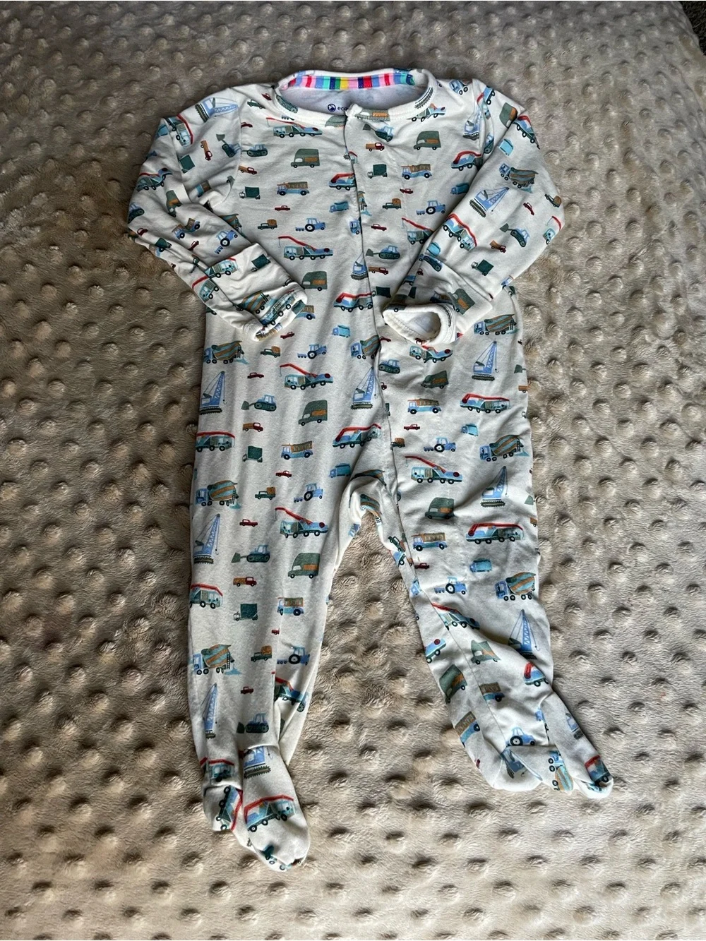 Magnetic me bamboo car print footie pajamas